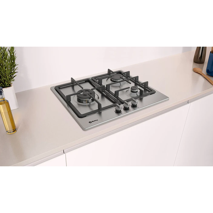 Placa de Gas BALAY Acero 60 cm · 3ETX563HB 6