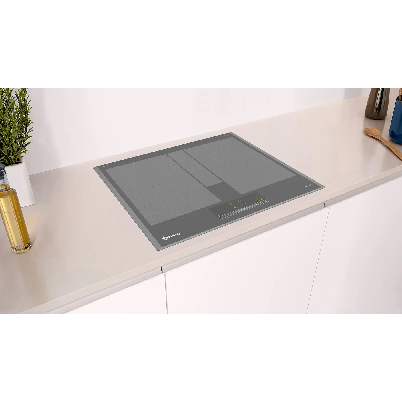 Placa de Inducción BALAY Gris Antracita 60 cm Sin Perfiles · 3EB960AH 2