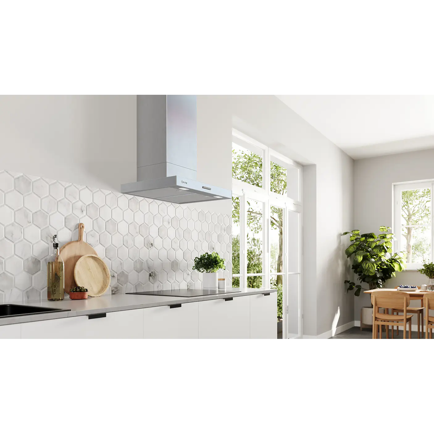 Campana decorativa de pared box BALAY 60 cm · 3BC864MXD 6