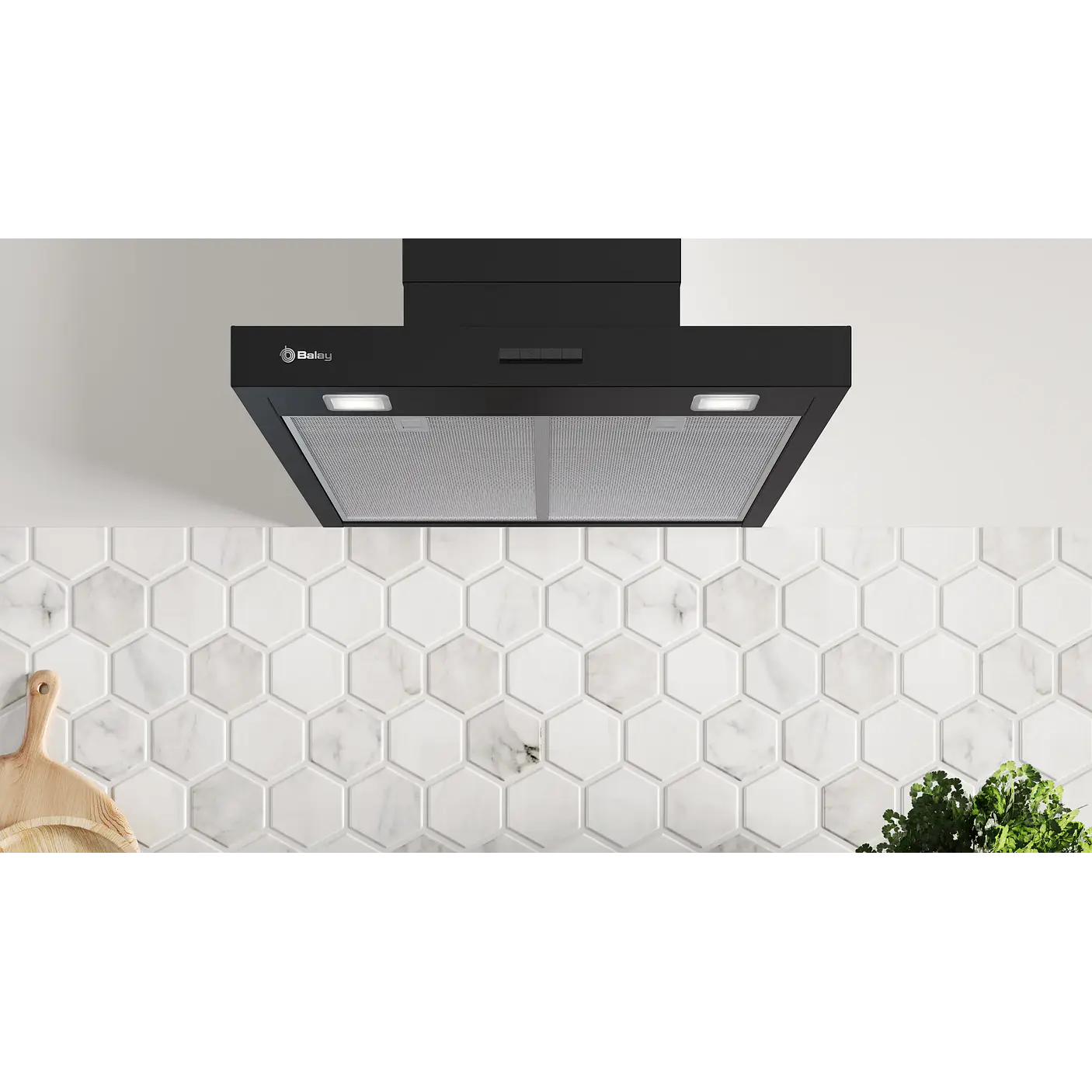 Campana decorativa de pared box BALAY 60 cm · 3BC865MM 6