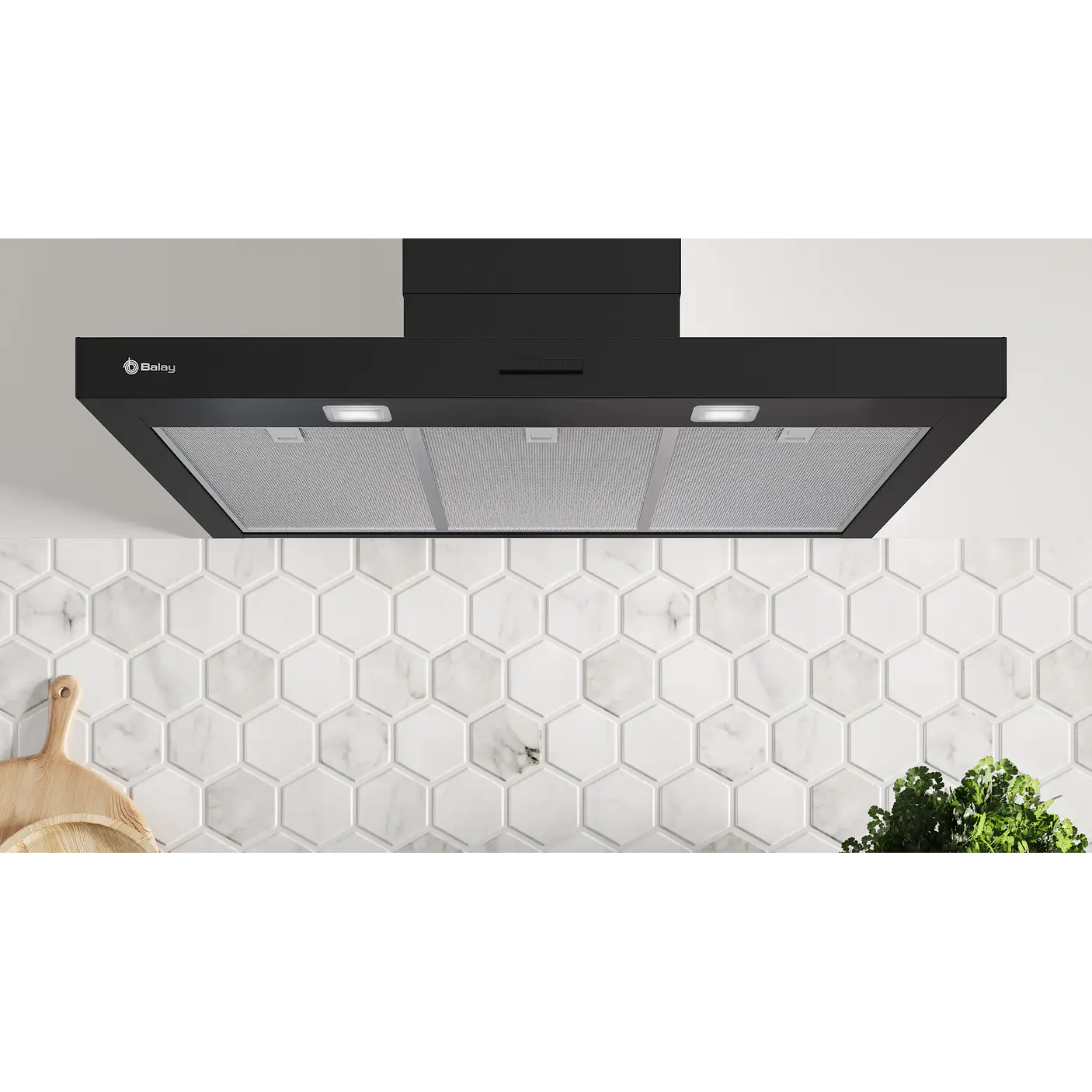 Campana decorativa de pared box BALAY 90 cm · 3BC895MM 6