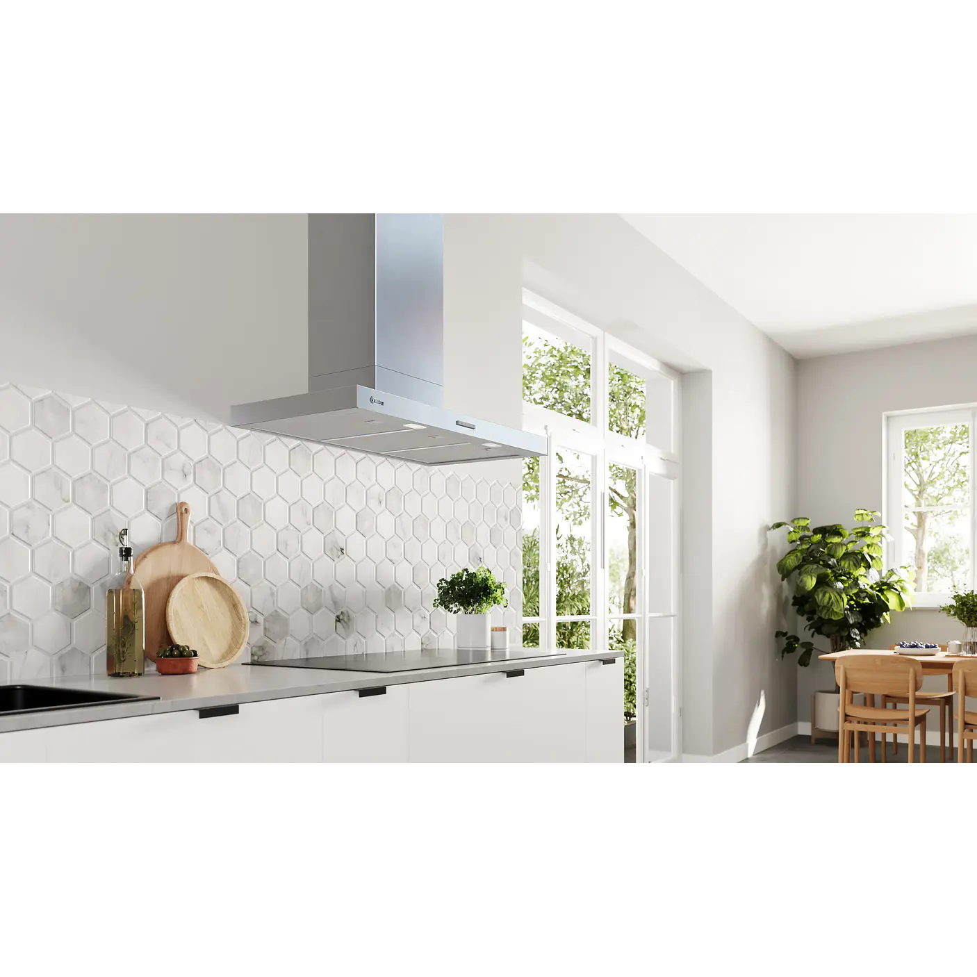 Campana decorativa de pared box BALAY 90 cm · 3BC895MX 5