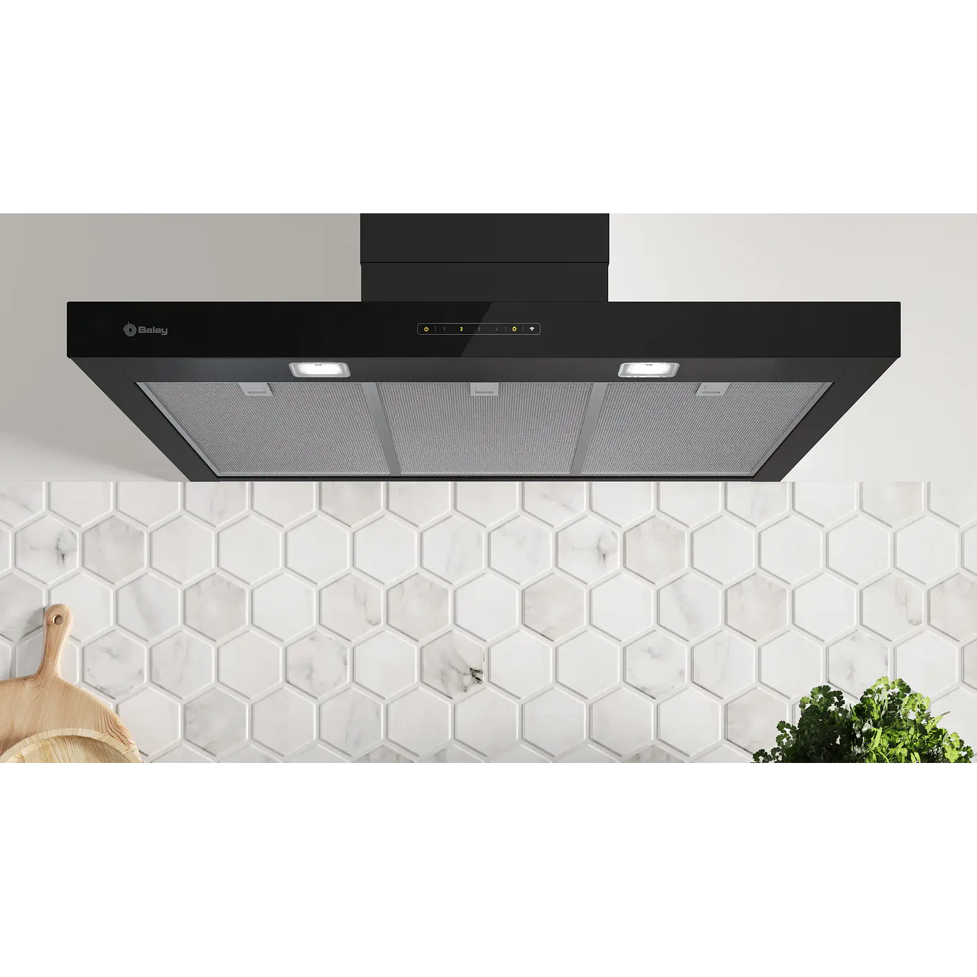 Campana decorativa de pared box BALAY 90 cm · 3BC897GM 6