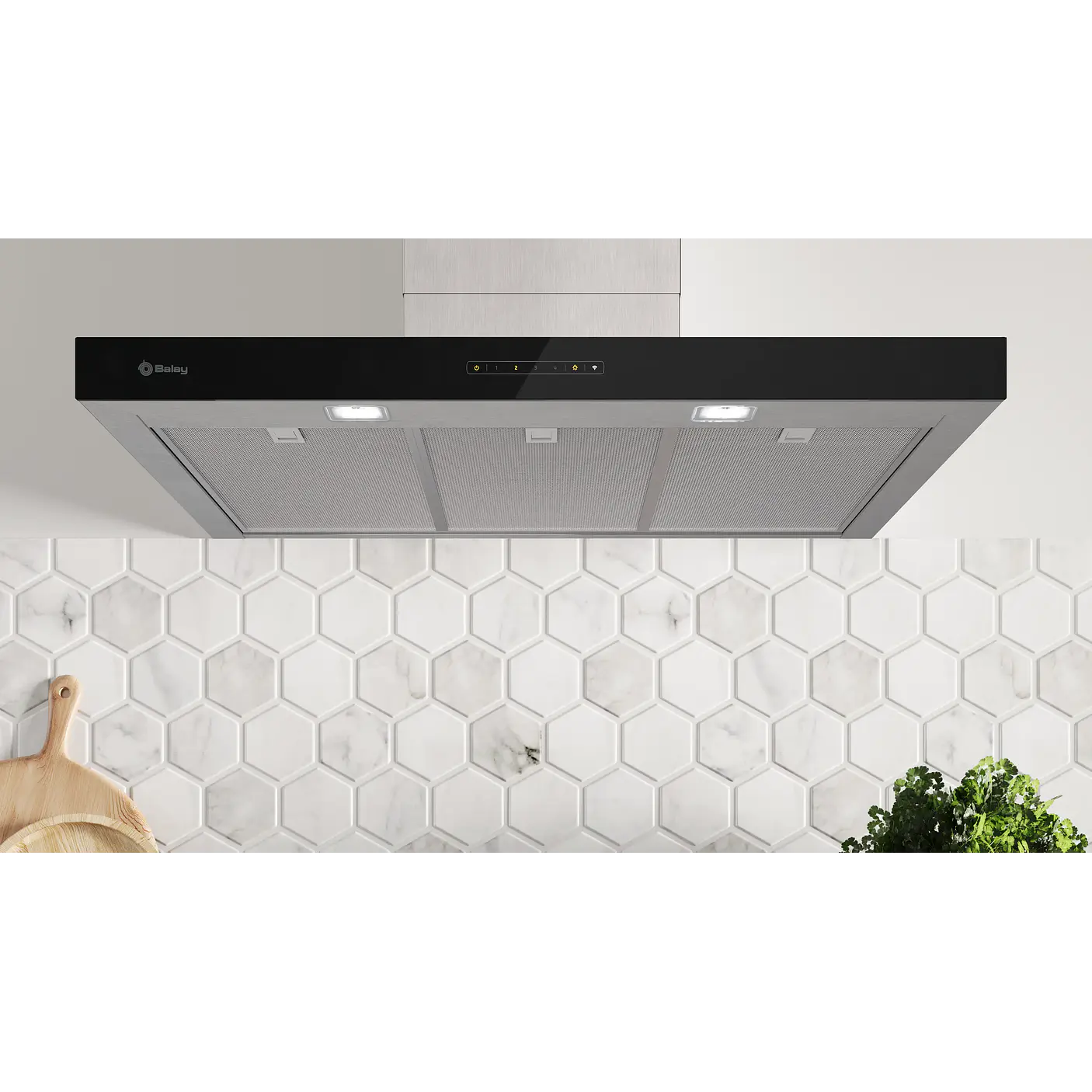 Campana decorativa de pared box BALAY 90 cm · 3BC897GX 6