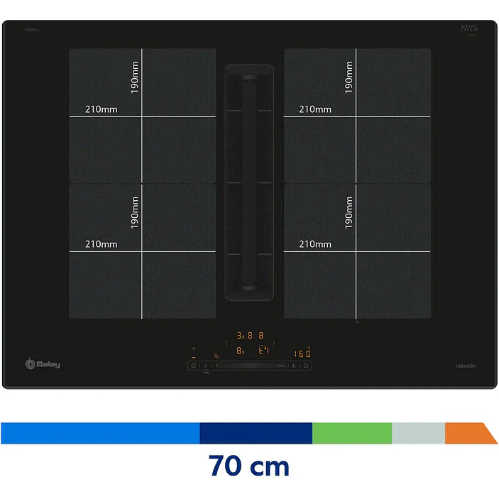Placa de Inducción con Extractor Integrado BALAY 70 cm · 3EBC976LH 4
