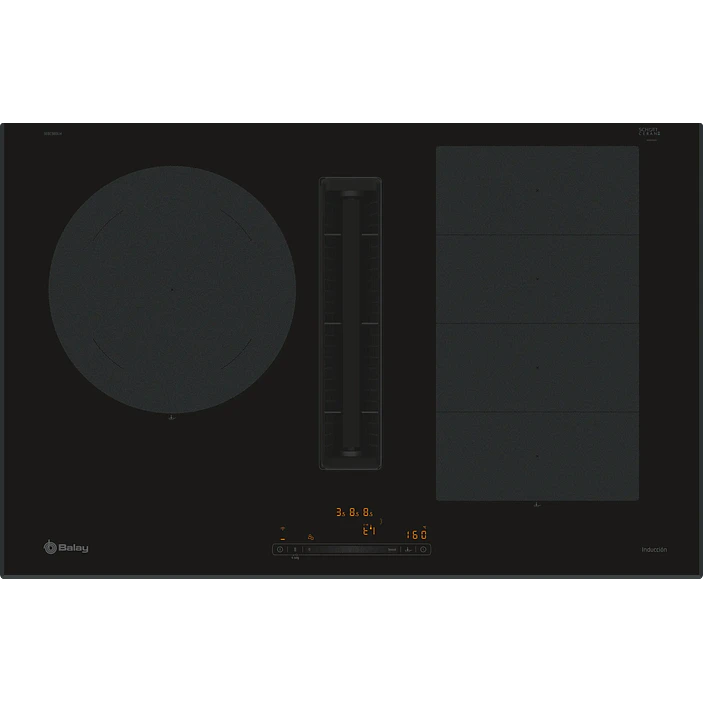 Placa de Inducción con Extractor Integrado BALAY 80 cm · 3EBC989LH 1