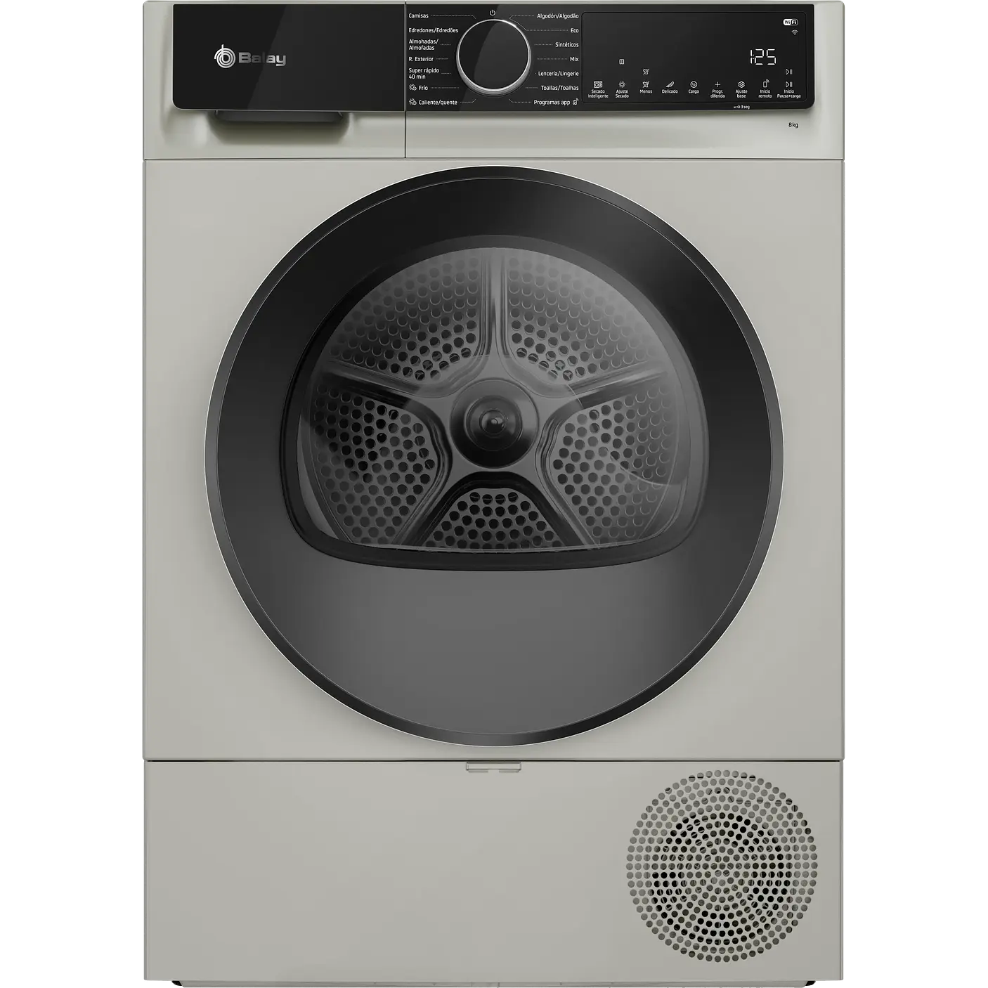 Secadora con bomba de calor, 9 kg, Acero mate antihuellas BALAY · 3SB093XC 1