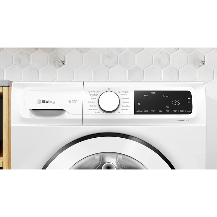 Lavadora con Programa Plancha, 10 kg, máx. 1400 rpm, Blanco BALAY · 3TS3107BD 2