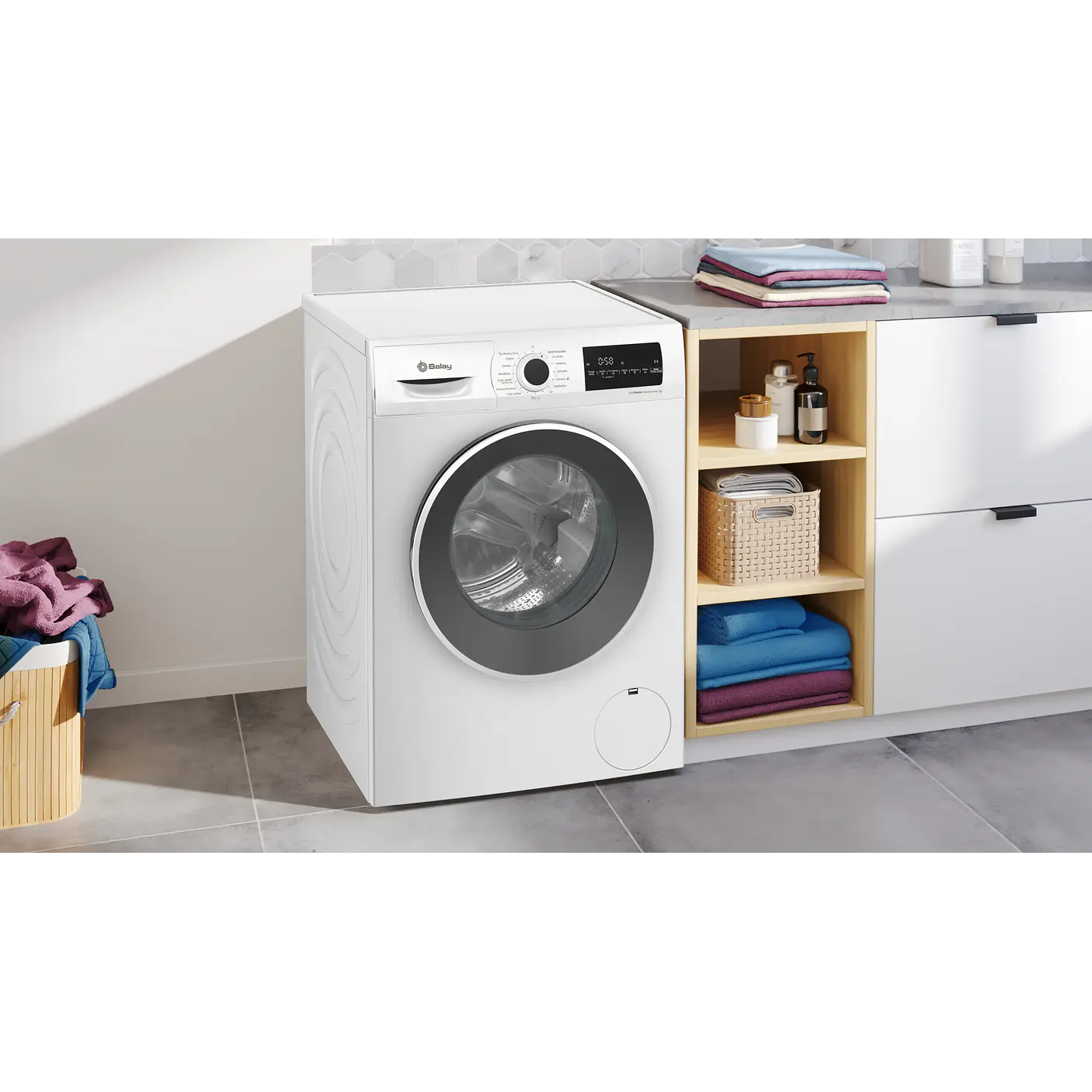 Lavadora con Programa Plancha, 8 kg, máx. 1200 rpm, Blanco BALAY · 3TS382B 5
