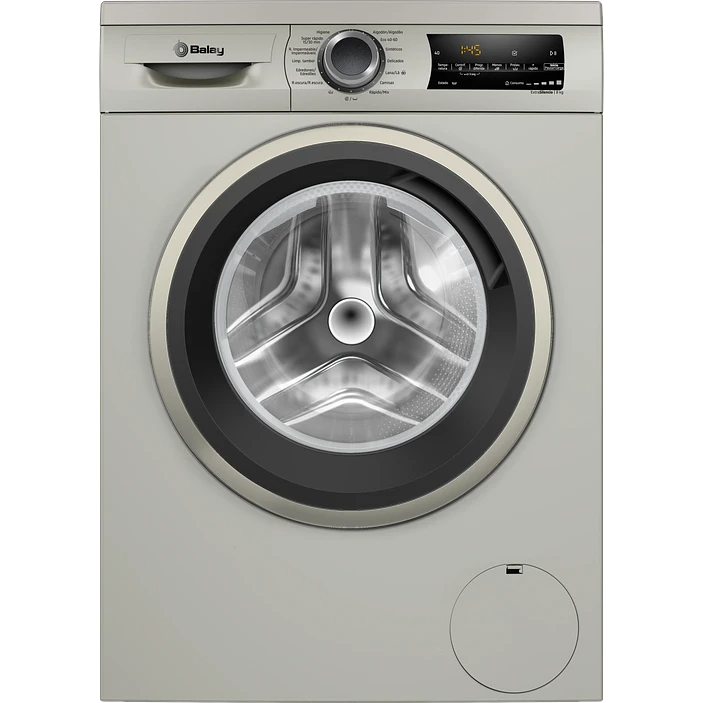 Lavadora, 8 kg, máx. 1400 rpm, Acero antihuellas BALAY · 3TS384XT 1