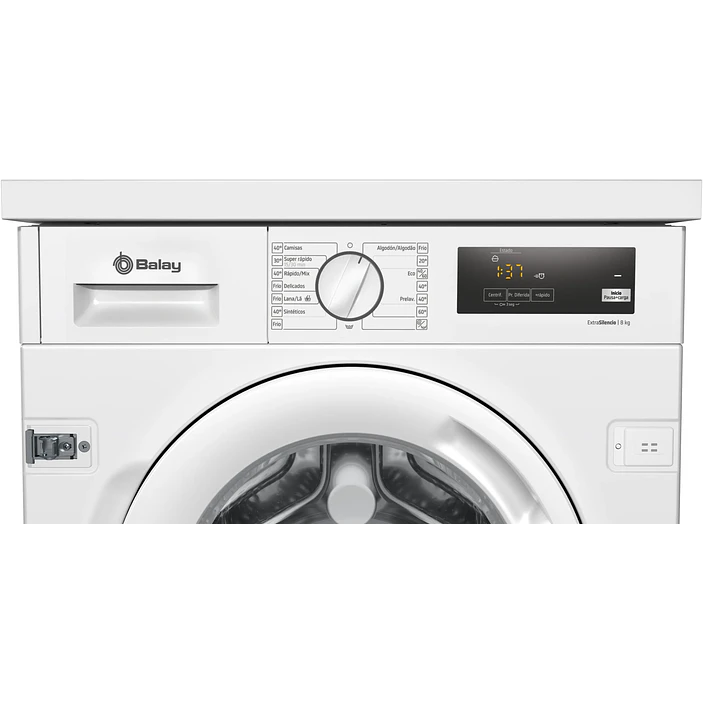 Lavadora totalmente integrable, 8 kg, máx. 1200 rpm, Blanco BALAY · 3TI983B 2