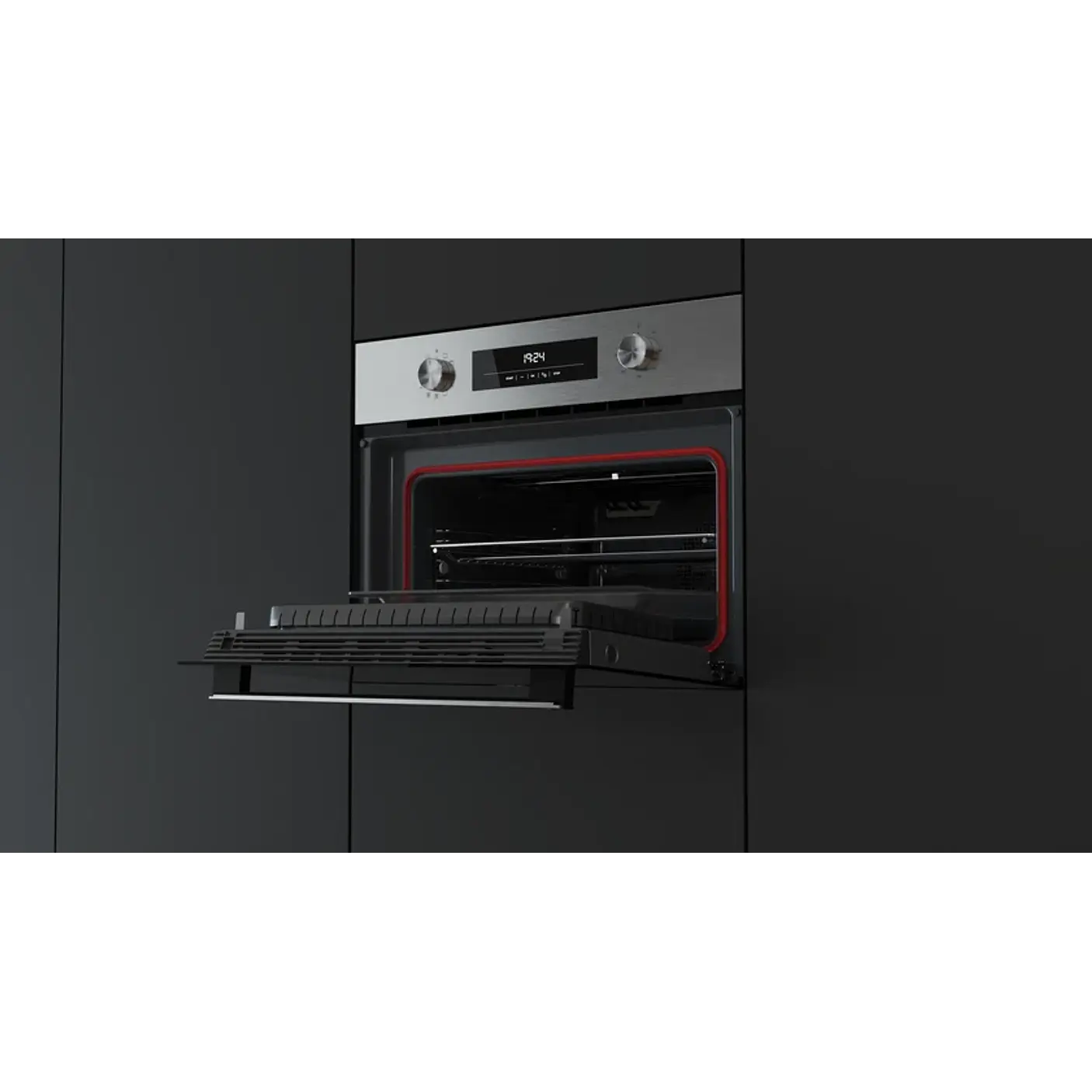 Horno multifunción compacto con microondas, 11 funciones y sistema HydroClean - TEKA 8