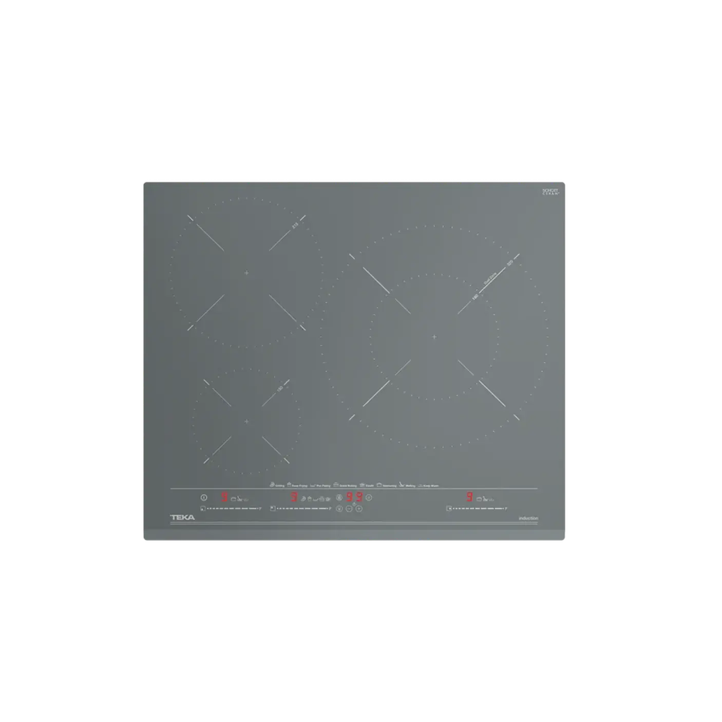 Placa de inducción de 60 cm con funciones directas y 3 zonas de cocinado - TEKA 2