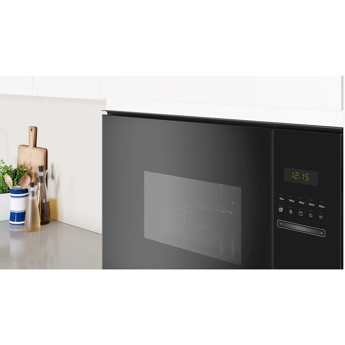 Microondas integrable con grill 59 x 38 cm Cristal negro, Negro - BALAY 2