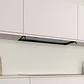 Campana decorativa integrable 90 cm Cristal transparente, Negro mate - BALAY - Miniatura 5