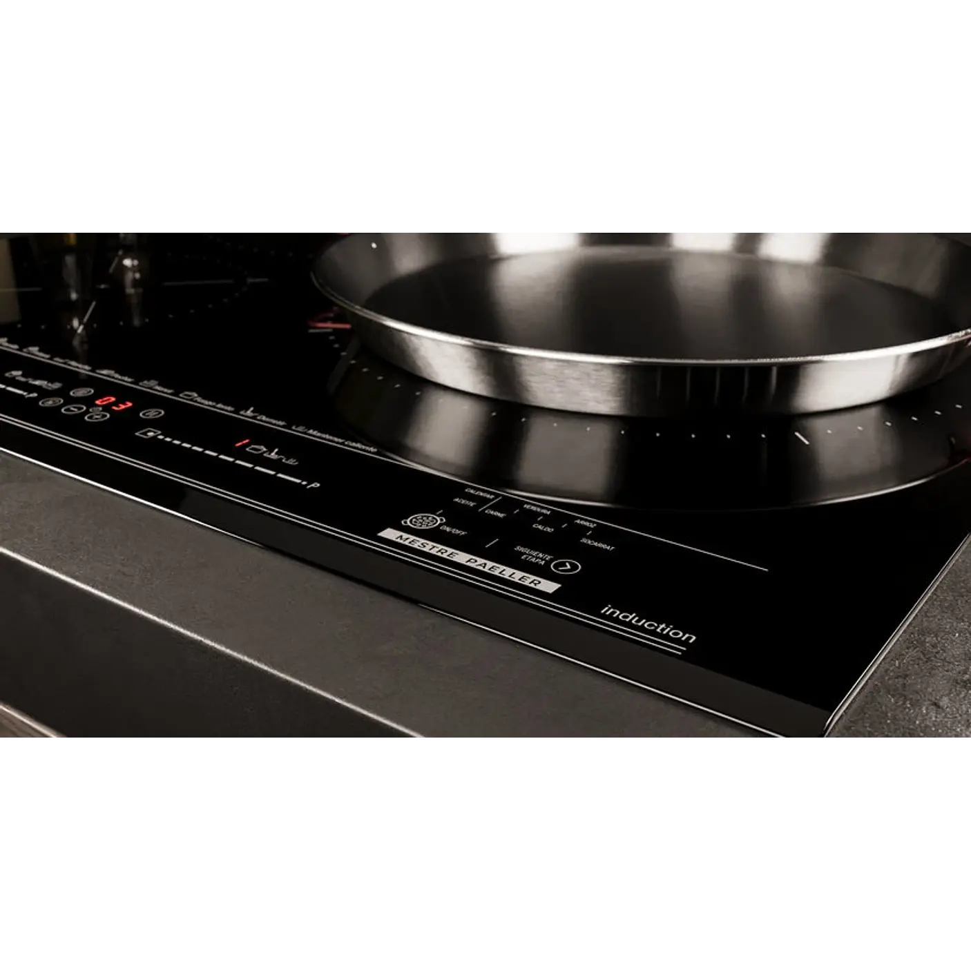 Placa de inducción con sensores de temperatura, zona XL y función especial Paella - TEKA 8