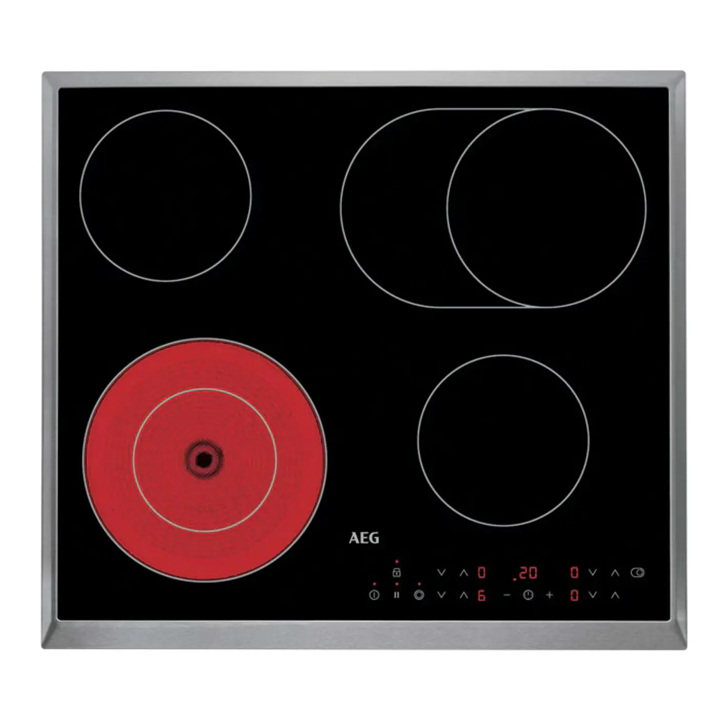 AEG Placa Vitrocerámica | 60 cm | 7000 W | HK634060XB 1