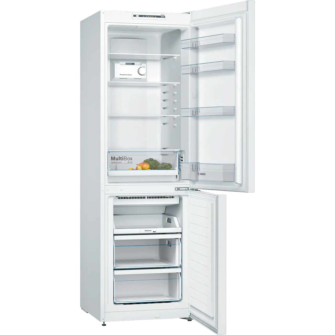 Frigorífico combinado de libre instalación 186 x 60 cm Blanco, Total NoFrost Serie 2 KGN36NWEA - BOSCH 2