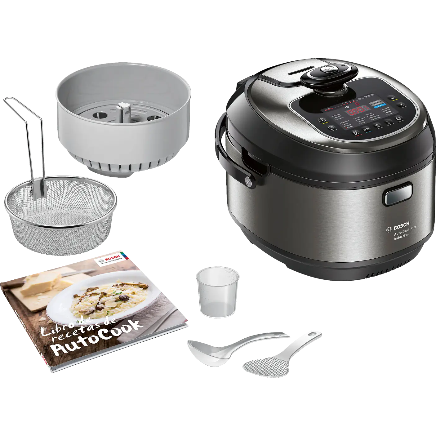 Robot de cocina AutoCook de 5 L en acero inoxidable MUC88B68ES - BOSCH 1