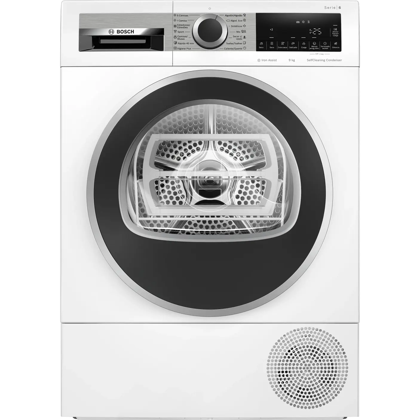 Secadora con bomba de calor 9 kg Serie 6 WQG245A0ES - BOSCH 1