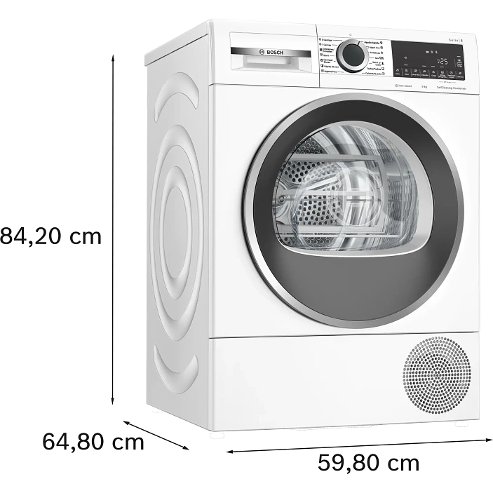 Secadora con bomba de calor 9 kg Serie 6 WQG245A0ES - BOSCH 5
