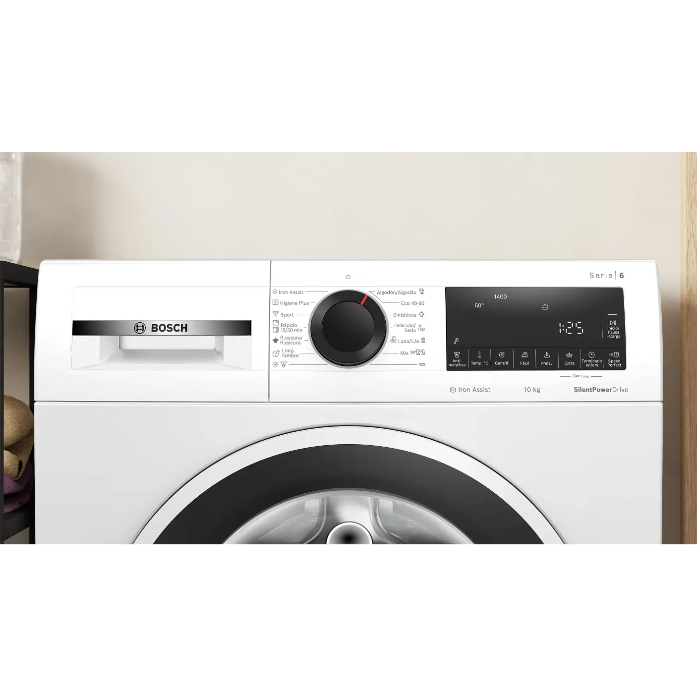 Lavadora de carga frontal 10 kg máx. 1400 rpm Serie 6 WGG254ZBES - BOSCH 2