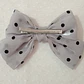 Lazo Organza Gris plomo con lunares Negros - Miniatura 2