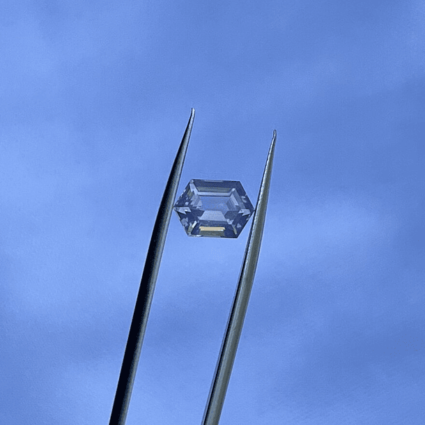 Cuarzo Lavanda-2.20ct.9.8x7mm-c/hexágono alargado-AAA 