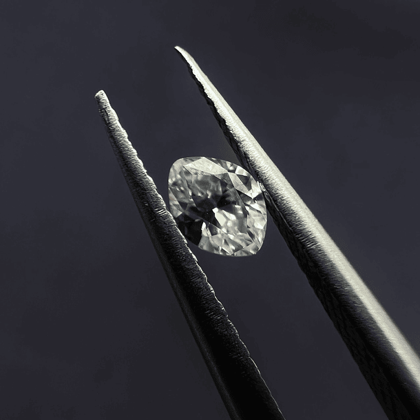 Moissanita-0.10ct-4x3mm-c/marquesa-VVSI-D 