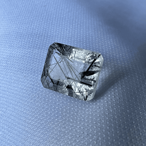 Cuarzo Rutilado-3.65ct-10.2x8.1mm-c/octágono-Alta 