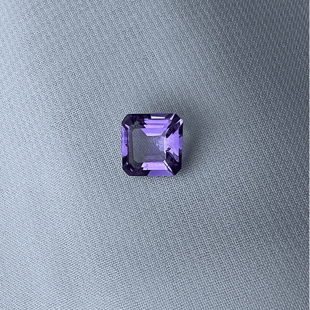 Par De Amatista-0.55ct-4.9x4.9mm-c/asscher-AAAA 