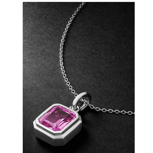  Dije de tanzanita corte octágono 9.9x8x5.5mm a bisel en oro amarillo de 18k $10,701.39 