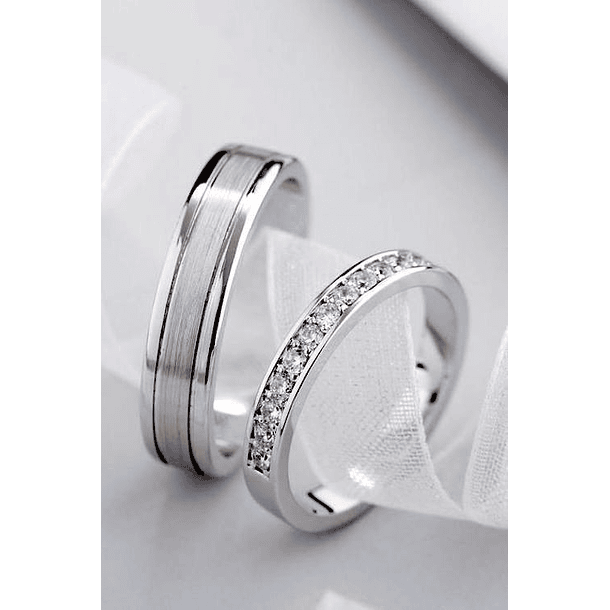 Anillo churumbela talla 7 con diamantes naturales octágono-4x2mm 