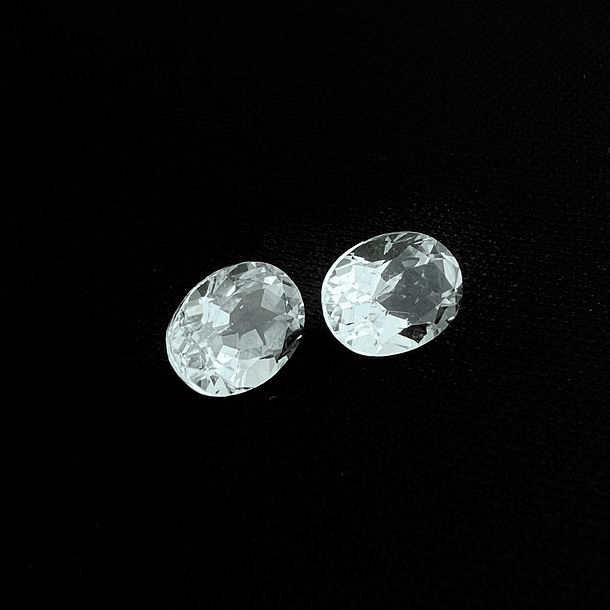 Par de Aguamarina-3.70ct-8.9x6.8mm 