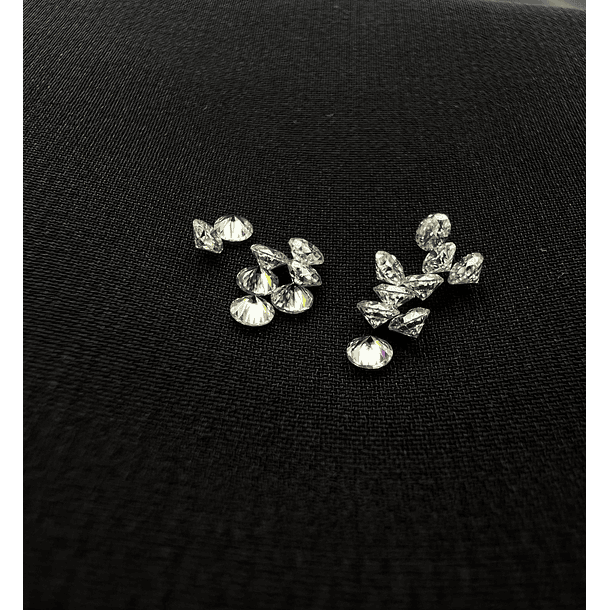 Lote de 10 Moissanitas-0.07ct-2.50mm 