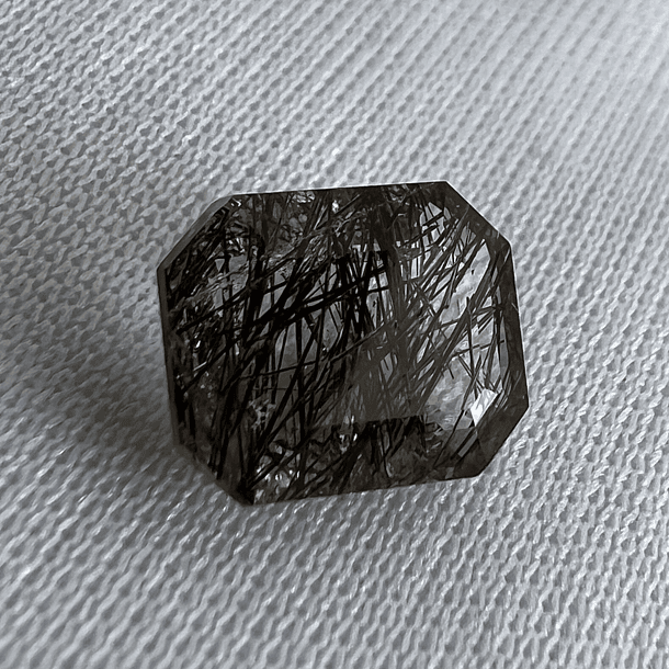 Cuarzo Rutilado Negro-3.05ct-10.1x8mm 