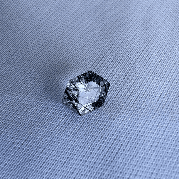 Cuarzo Rutilado Negro-1.40ct-8.8x6.4mm 