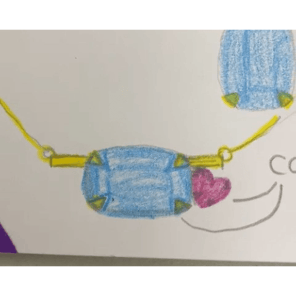 Dije con topacio suizo y topacio rosa en plata con baño de oro amarillo  