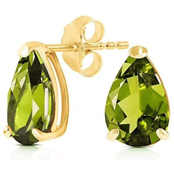 Broqueles en plata ley con baño de oro amarillo 925 con topacios blancos corte trillon 