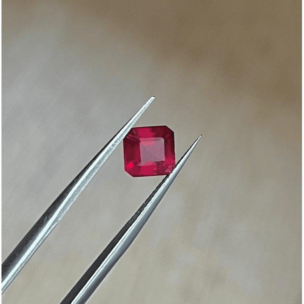 Rubí-c/asscher-2.10ct-7x6.7mm-AAA 