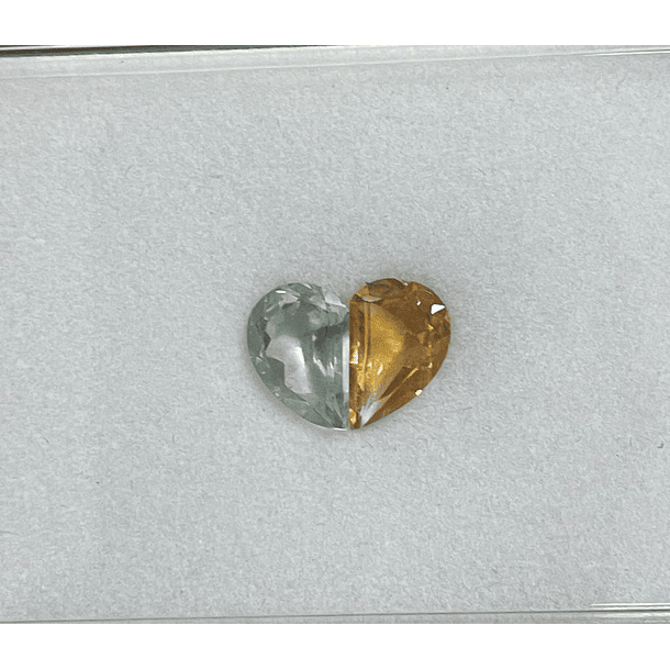 Set Multigemas de Citrino y Amatista verde-8.25ct-14.9x10mm 