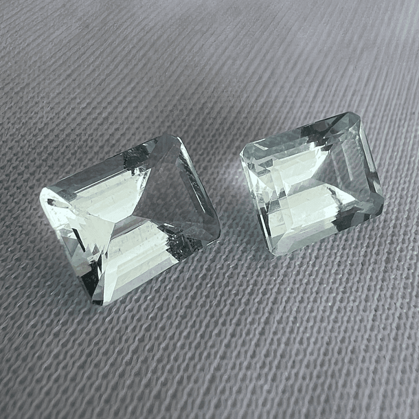 Par de Aguamarina-4.20ct-8.9x6.8x4.4mm 