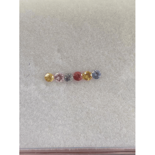 Lote de zafiros redondos de 3mm  