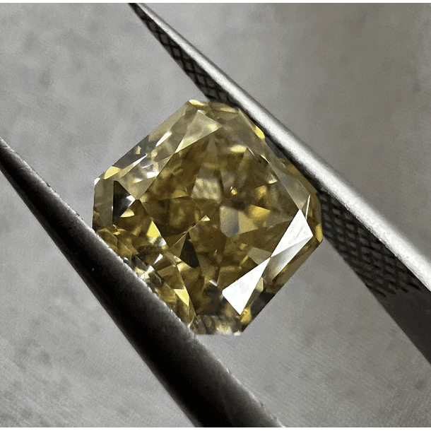 Moissanita amarilla-2.00ct-7x7mm-c/ice asscher-VVS1-D 