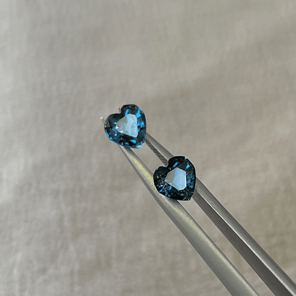 Par De Topacio London Blue-3.33ct-8.8x9x5.1mm 