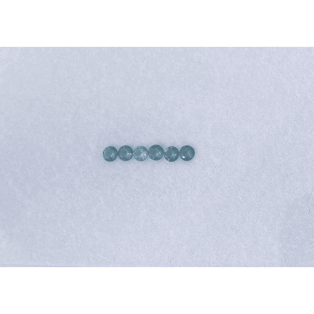 Lote de Topacios London Blue-0.90ct-3.1mm-c/redondo  