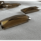 Par de Cuarzo Ahumado-12.00ct-25x9.8mm-c/baguette-alta  2