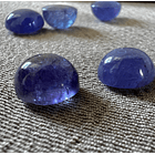 Par de Tanzanitas-6.86ct-10.3mm-c/redondo-alta 1