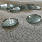 Par de Aguamarinas-4.72ct-14mm a 12.4mm-c/cabujón  2