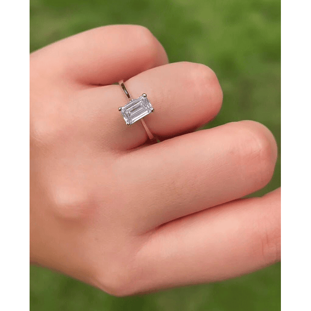 Anillo de topacio champange de 9x7.2mm en oro blanco de 10k talla 7 